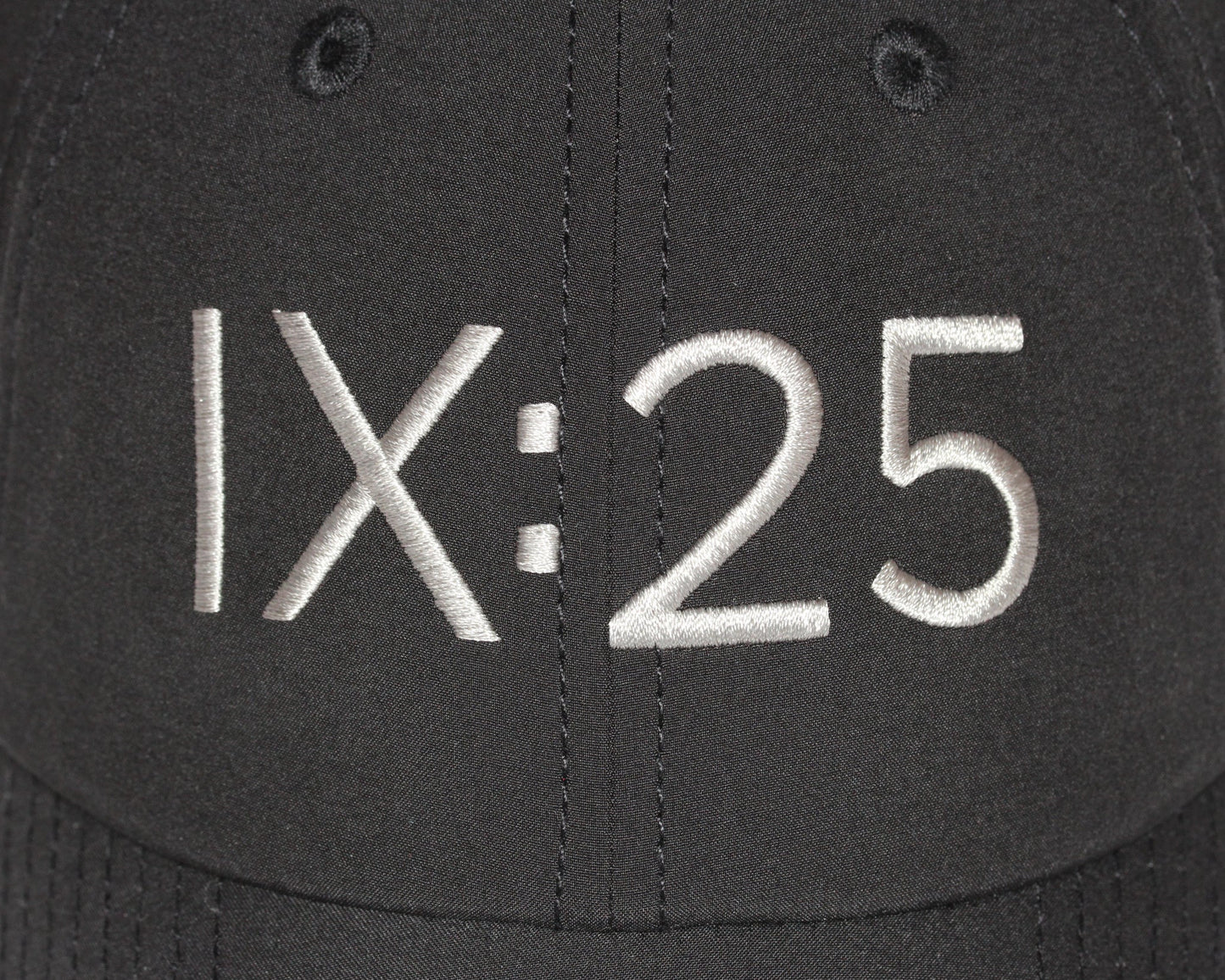 Black Baseball Golf Hat with Faith Details