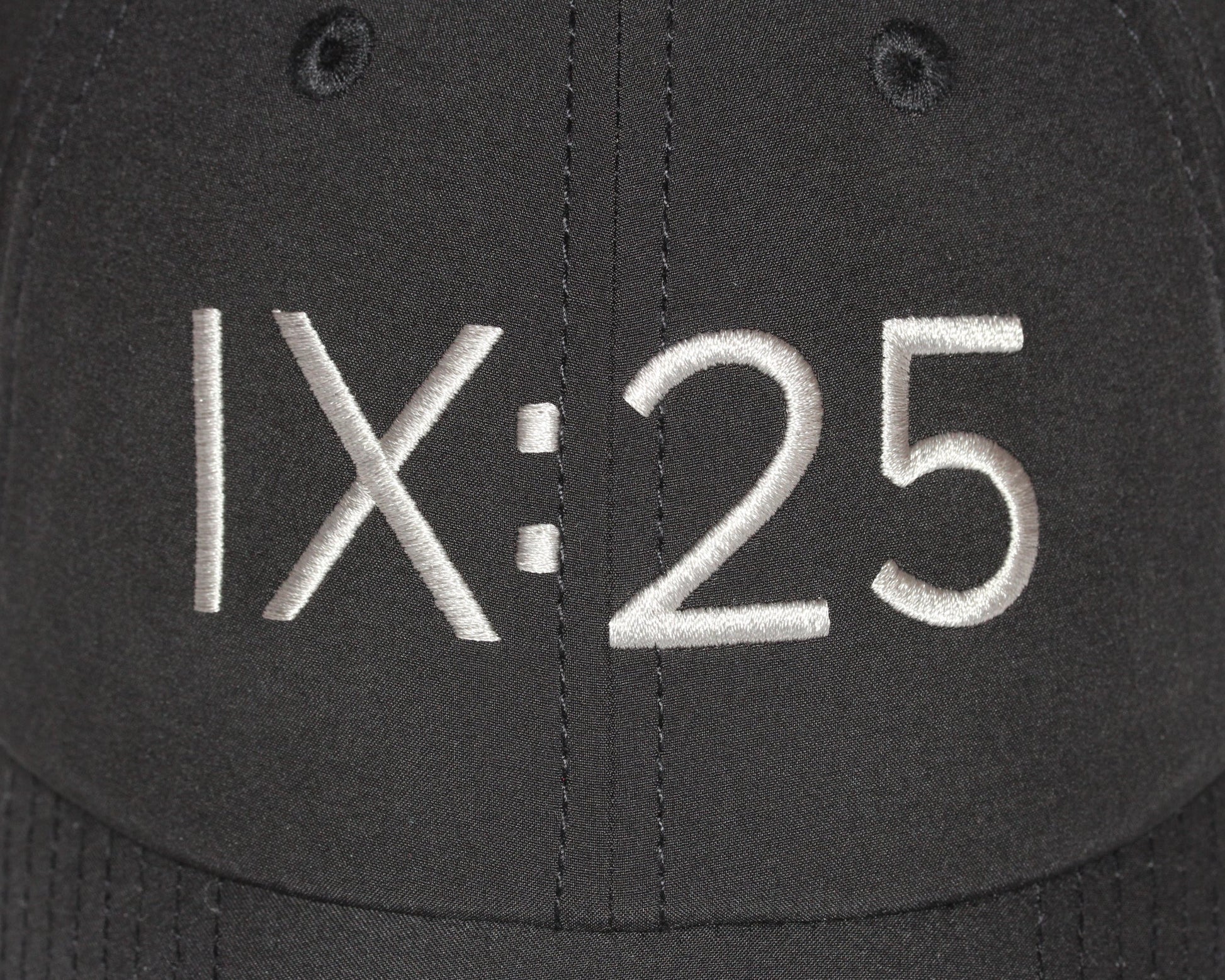 Black Baseball Golf Hat with Faith Details
