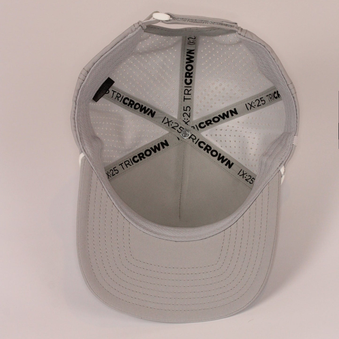 Grey Golf Christian Hat with Faith Detailing