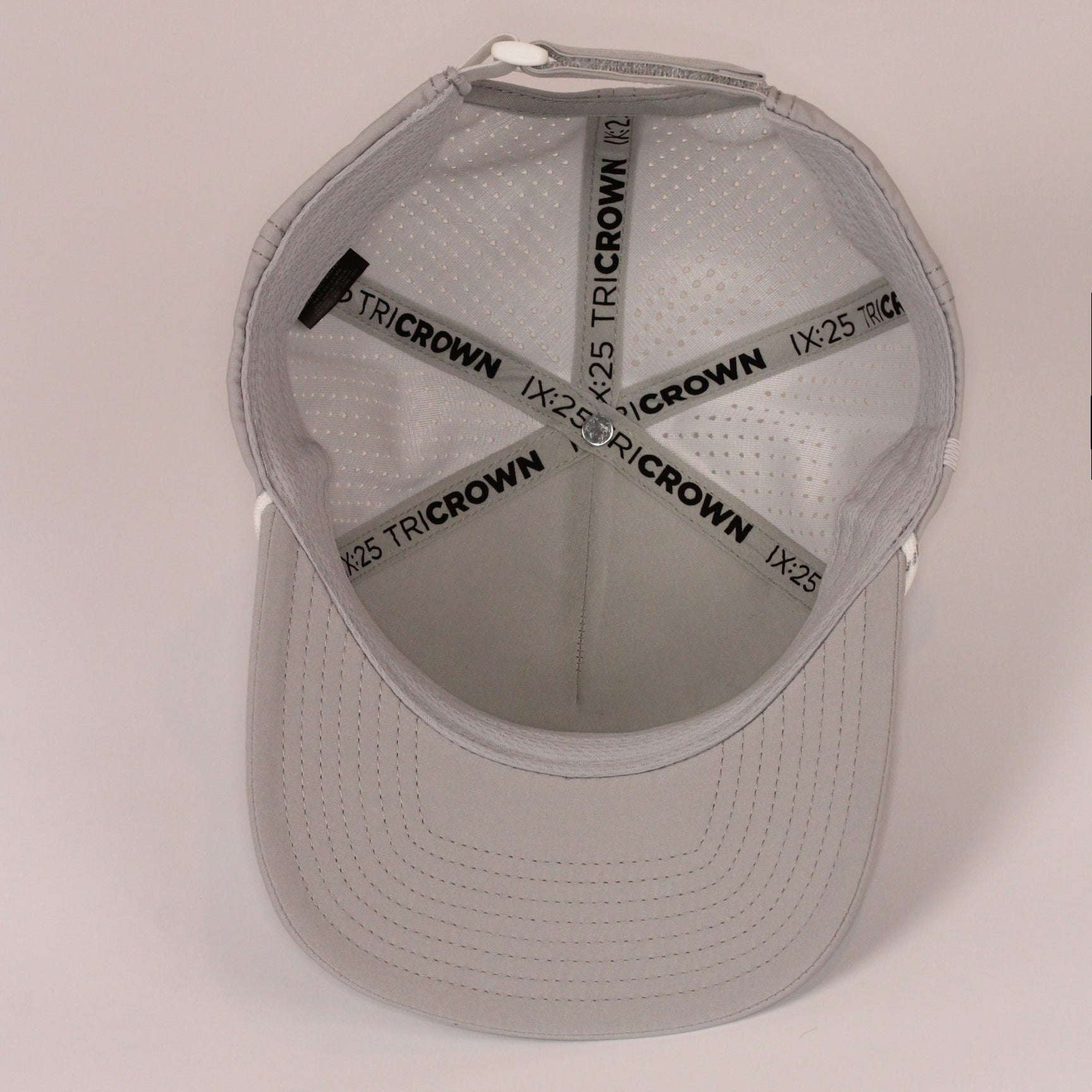 Grey Golf Christian Hat with Faith Detailing