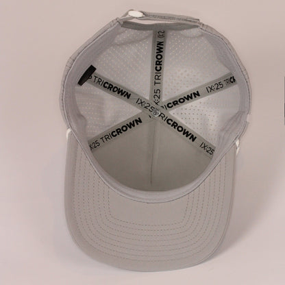 Grey Golf Christian Hat with Faith Detailing