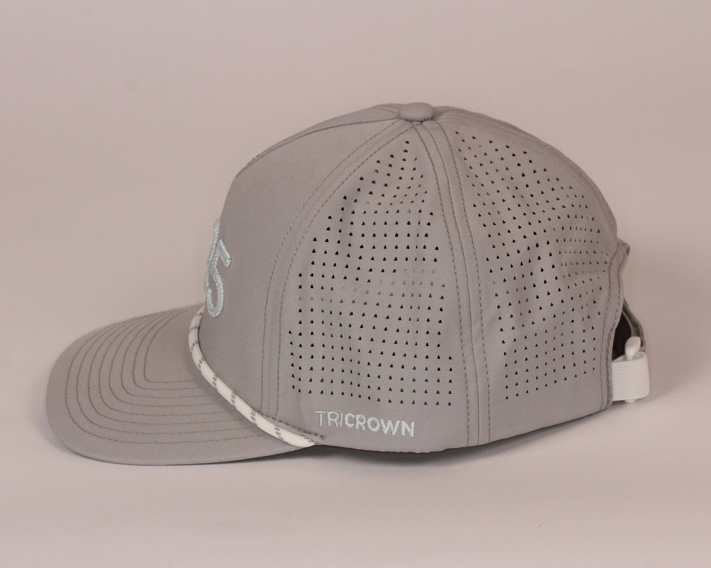 Grey Christian Golf Hat with Structured Front Panel