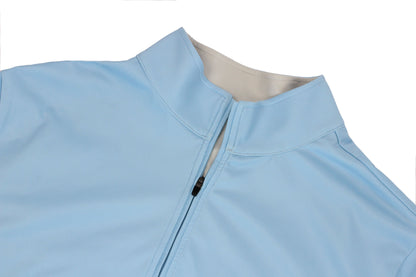 Men’s Christian golf quarter-zip with signature silver collar lining by TriCrown Golf