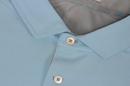TriCrown Signature Pique Polo Christian Golf with Mother of Pearl Buttons