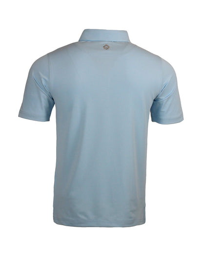 Signature Pique Polo in Light Blue with Faith Detail Golf