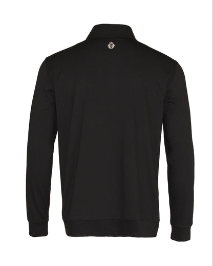 Black Quarter Zip Christian Golf Apparel with Lion of Judah