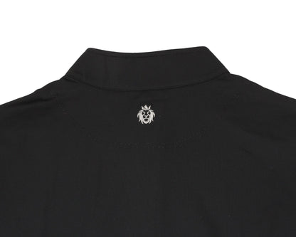 Black Quarter Zip Faith-Based Golf Apparel with Lion of Judah