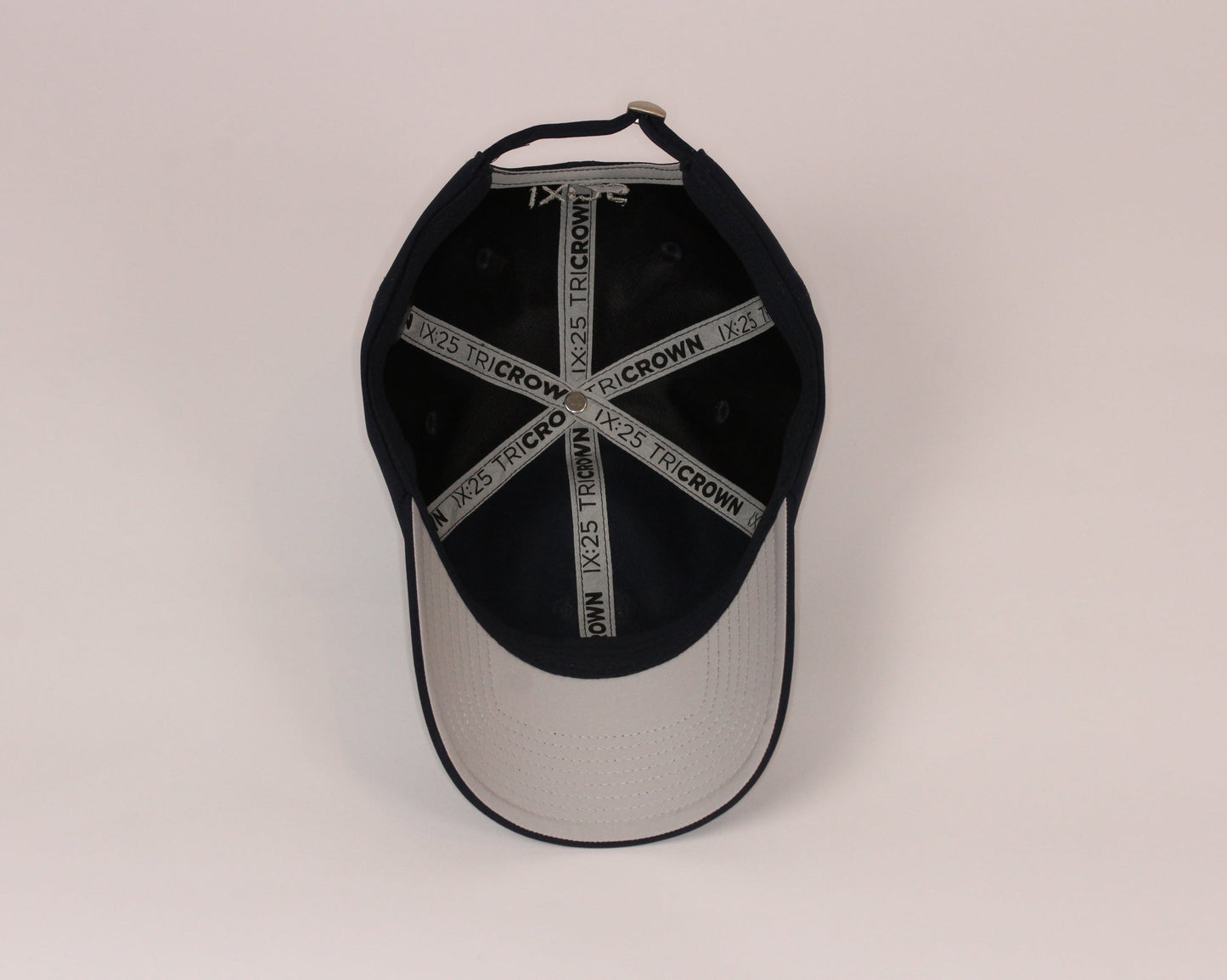 Navy Dad Hat with Grey Bill Underside