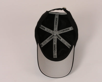 Black Baseball Golf Curved Bill Hat