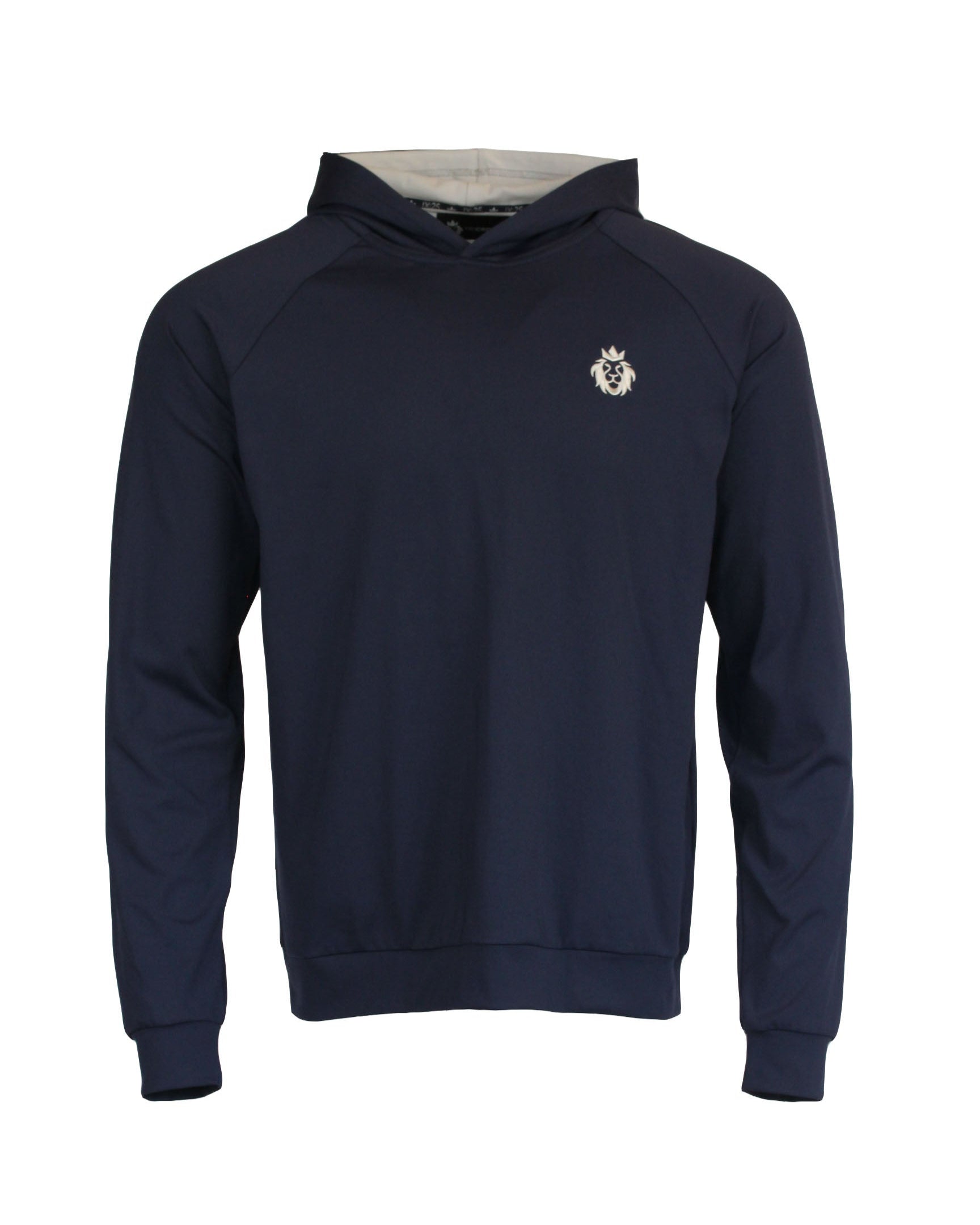 Men’s Christian golf hoodie with IX:25 scripture embroidery by TriCrown Golf