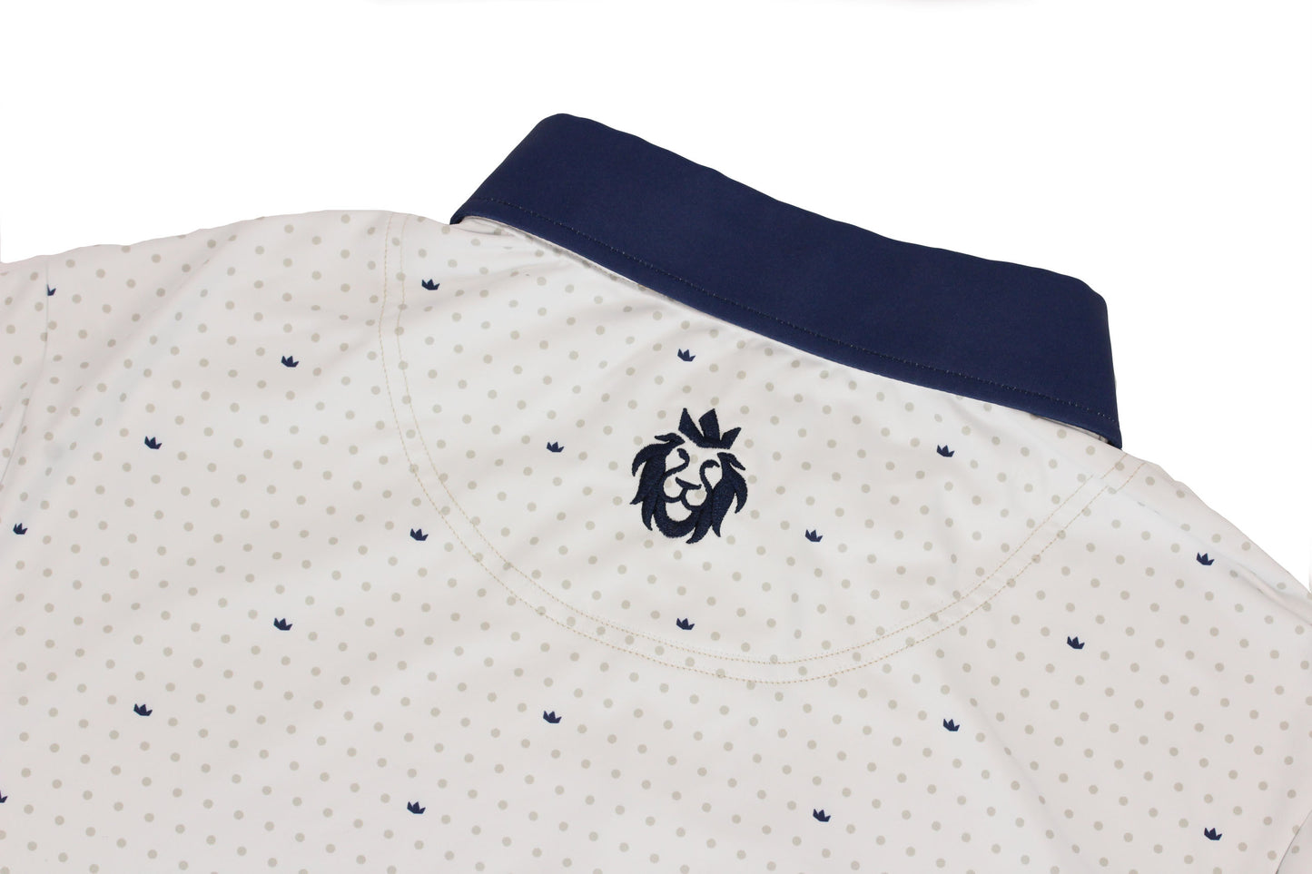 Men’s Christian golf polo with Lion of Judah embroidery on back by TriCrown Golf