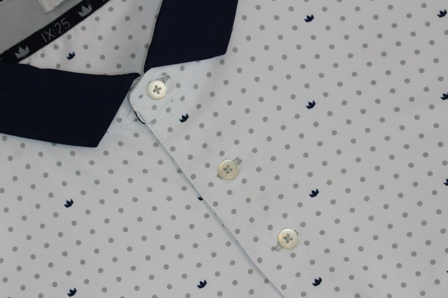 Lionheart Polo - Crown and Polka Dot - TriCrown Golf