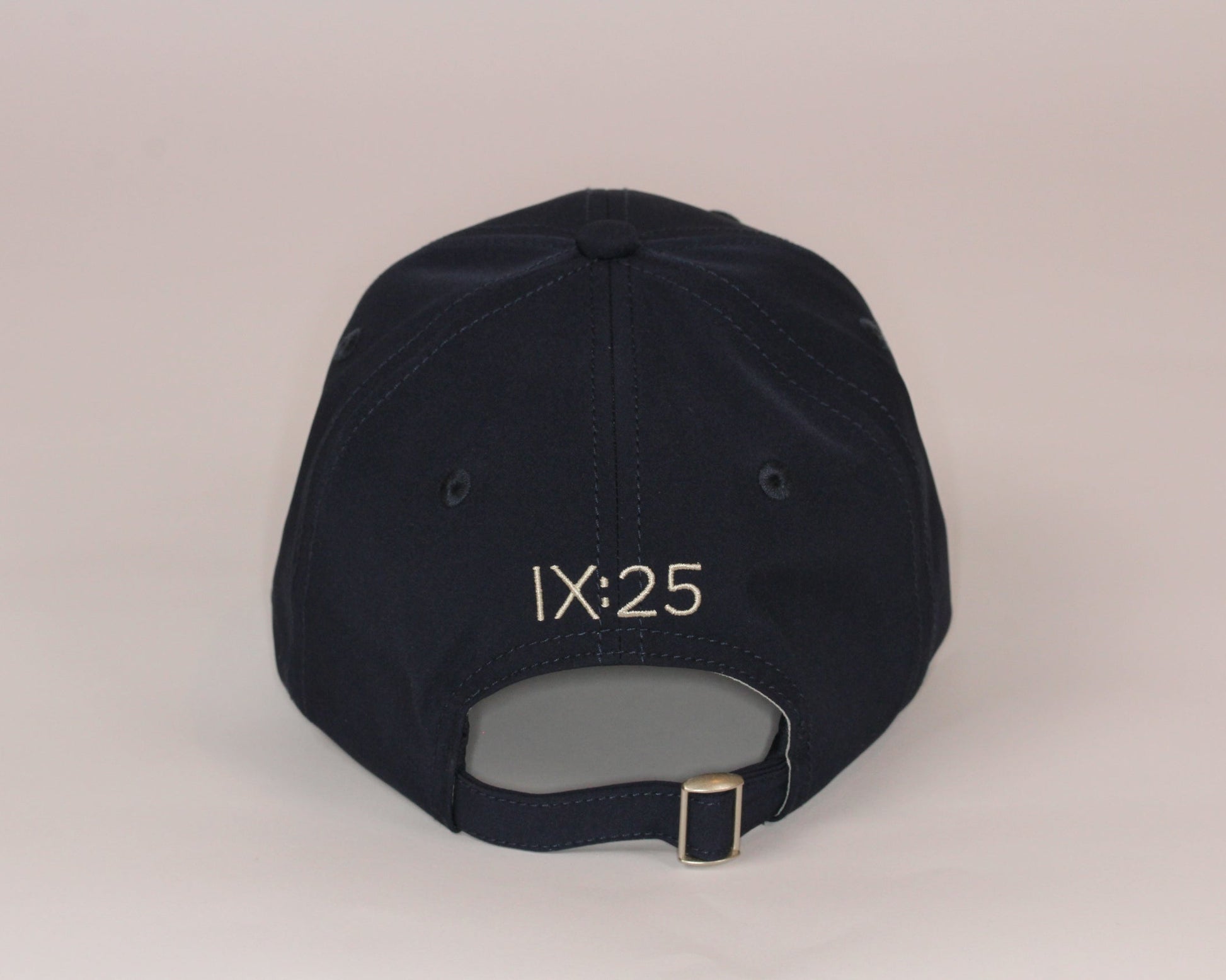 Navy Christian Golf Dad Hat with 1 Corinthians 9:25