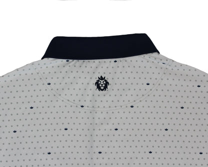 Lionheart Polo - Crown and Polka Dot - TriCrown Golf