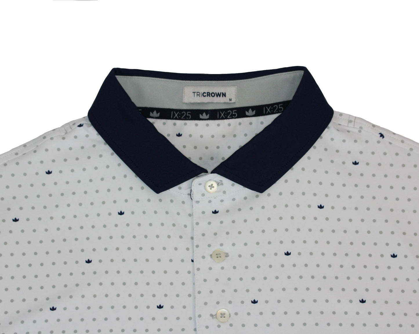 Lionheart Polo - Crown and Polka Dot - TriCrown Golf