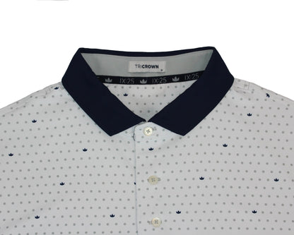 Lionheart Polo - Crown and Polka Dot - TriCrown Golf